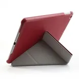 Чехол EGGO Tri-fold Cross Pattern Leather Case for iPad Air Red