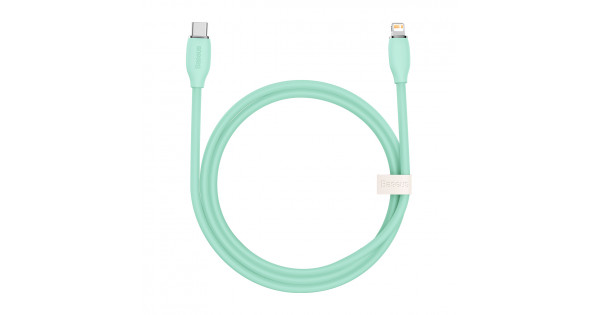 Кабель Lightning Baseus Jelly Liquid Silica Gel Fast Charging Data Cable 1.2m Green (CAGD000006) - ITMag