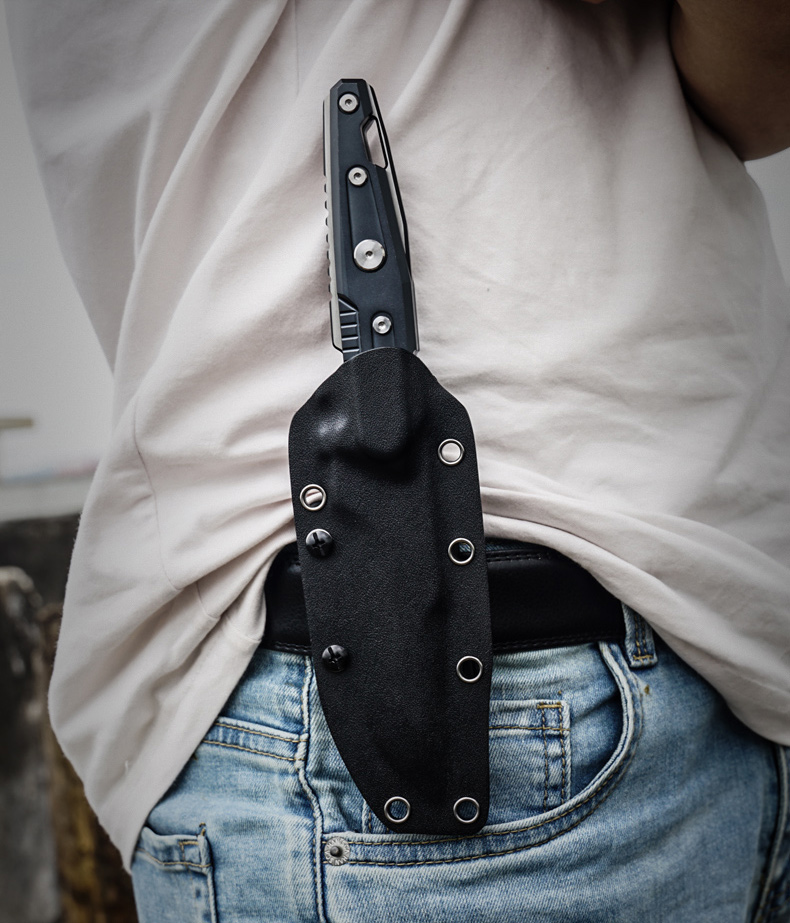 Нож туристический Xiaomi Youpin HX Outdoors Heavy Armor Tactical Straight Knife Black (D-220A) - ITMag