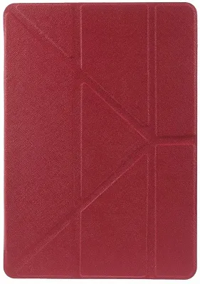Чехол EGGO для iPad Air 2 Cross Texture Origami Stand Folio - Red - ITMag