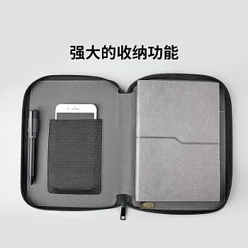 Блокнот для конференций Xiaomi Youpin Fizz Business Zipper bag Grey (6930114521372) - ITMag